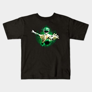 Green Ranger Splatter Kids T-Shirt